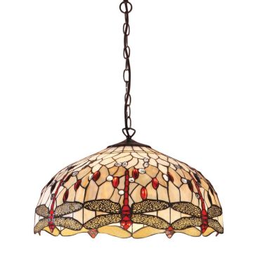Endon DRAGONFLY BEIGE 64079 Függőlámpa 3x60W/E27 IP20