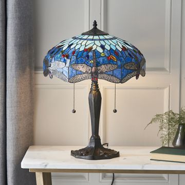 Endon DRAGONFLY BLUE 64089 Asztali lámpa 2x60W/E27 IP20