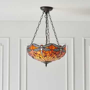 Endon DRAGONFLY FLAME 64076 Függőlámpa 3x60W/E27 IP20