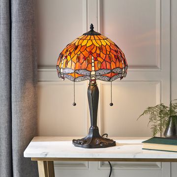 Endon DRAGONFLY FLAME 64092 Asztali lámpa 2x60W/E27 IP20