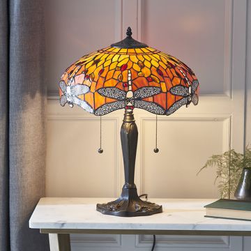 Endon DRAGONFLY FLAME 64093 Asztali lámpa 2x60W/E27 IP20