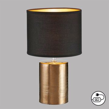 Fischer&Honsel Bronz 50657 Asztali lámpa 1x25W/E14 IP20