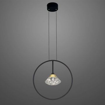 Altavola Design Tiffany LA059/P_black Függőlámpa 1x3W/LED 3000K 180lm IP20