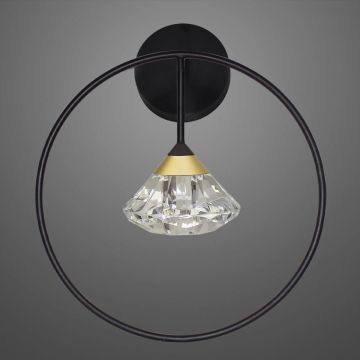Altavola Design Tiffany LA059/W_black Fali lámpa 1x1x3W/LED 3000K 180lm IP20
