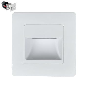 Prezent STEP LIGHT SINGLE VERSION 70409 Beépíthető lépcsőházi lámpa 1x1W/LED 95lm IP20