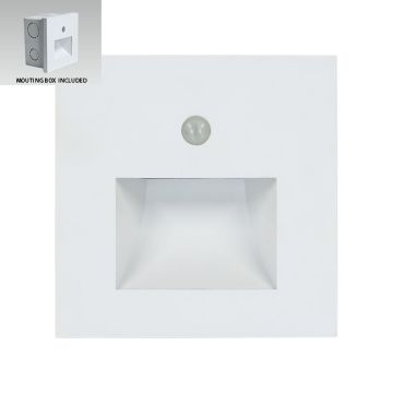 Prezent STEP LIGHT SUNNY SENSOR 70414 Beépíthető lépcsőházi lámpa 1x1W/LED 70lm IP20