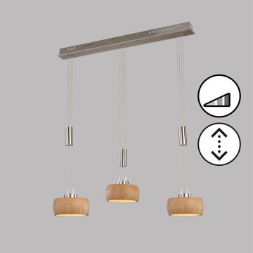 Fischer&Honsel SHINE-WOOD 61073 Lepel lámpa 3x9W/LED 2700K 2900 lm IP20
