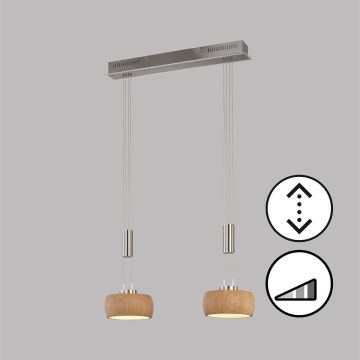 Fischer&Honsel SHINE-WOOD 61074 Lepel lámpa 2x9W/LED 2700K 1900 lm IP20