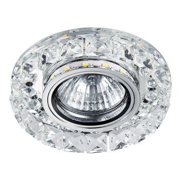 Prezent ELEGANT DOUBLE LIGHT 71074 Beépíthető spotlámpa 1x50W/GU10|1x3W/LED 380lm IP20