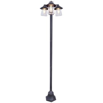 Lutec CATE 7264230213 Utcai lámpa 3x60w/e27 ip44