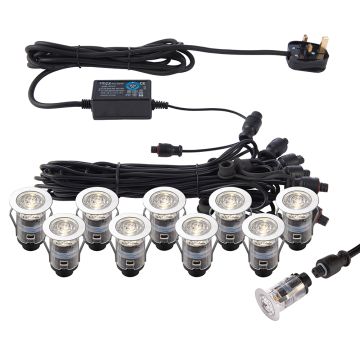 Endon IKONPRO CCT 73347 Kerti lámpa 10x0,75W/LED 3000K/4000K 120LM IP67