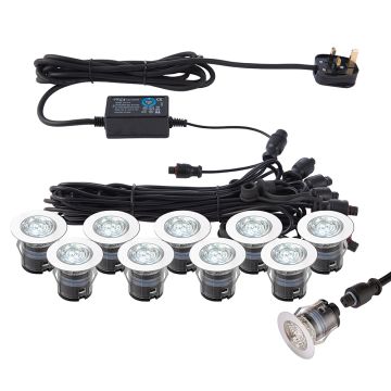 Endon IKONPRO CCT 76616 Kerti lámpa 10x0,75W/LED 6500K/20000 280LM IP67