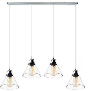 Altavola Design NEW YORK LOFT LA034/CL4_chrom Függőlámpa 4x40W/E27 IP20