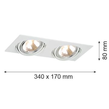 Argon OLIMP 785 Beépíthető spotlámpa 2x6W/G9 IP20