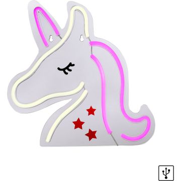 Paul Neuhaus NEON-UNICORN 85025-70 Fali lámpa 1x8,5W/LED multikolor 7lm ip20