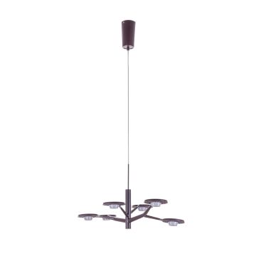 Italux KRESYDA AD16014-6B DARK COFFEE Függőlámpa 6x3,6W/LED IP20