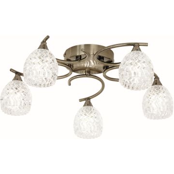 Endon BOYER BOYER-5AB Plafonlámpa 5x33W/G9 IP20