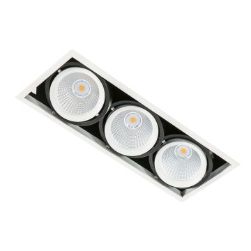 Italux VERTICO GL7108-3/3X18W 3000K WH+BL Beépíthető spotlámpa 3x18W/LED 4200LM IP20
