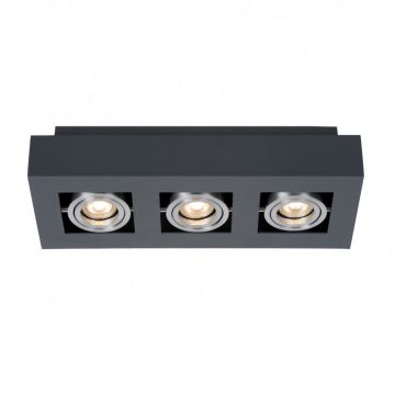 Italux CASEMIRO IT8002S3-BK/AL Felületi spotlámpa 3x50W/GU10