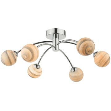 Dar Lighting IZZY IZZ0650-07 Plafonlámpa 6x40W/G9
