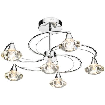 Dar Lighting LUTHER LUT0650 Plafonlámpa 6x40W/G9