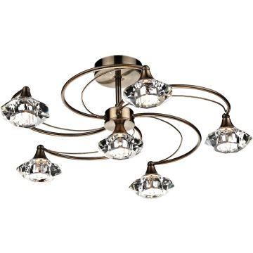 Dar Lighting LUTHER LUT0675 Plafonlámpa 6x40W/G9
