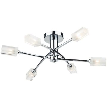 Dar Lighting MORGAN MOR6450 Plafonlámpa 6x25W/G9