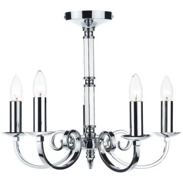 Dar Lighting MURRAY MUR0550 Csillár 5x40W/E14