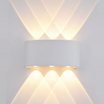 Italux ORTELO OWL-451-3-WH Fali lámpa 6x6W/LED 3000K 550LM IP54