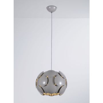 Italux SANTINA GREY P0317-01S-U1GM Függőlámpa 1x26W/E27