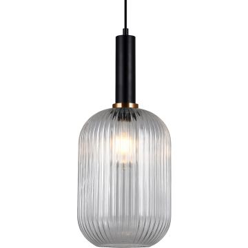 Italux ANTIOLA PND-5588-1L-BK+CL Függőlámpa 1x40W/E27 IP20