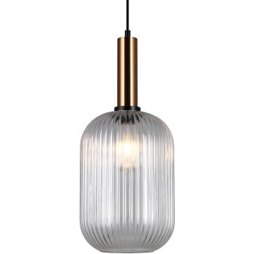 Italux ANTIOLA PND-5588-1L-BRO+CL Függőlámpa 1x40W/E27 IP20