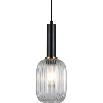 Italux ANTIOLA PND-5588-1M-BK+CL Függőlámpa 1x40W/E27 IP20