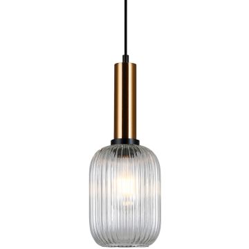 Italux ANTIOLA PND-5588-1M-BRO+CL Függőlámpa 1x40W/E27 IP20