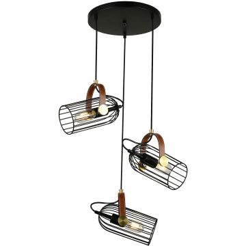 Italux ANTOIN PND-2445-3-BK Függőlámpa 3x40W/E27 IP20