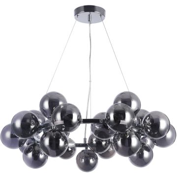 Italux CABELLA PND-5252-25-CH+SMK Függőlámpa 25x28W/G9 IP20