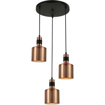 Italux RESTENZA PND-2439-3-COP Függőlámpa 3x40W/E27 IP20