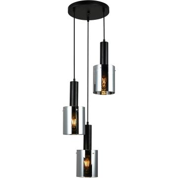 Italux SARDO PND-5581-3A-BK+SG Függőlámpa 3x40W/E27 IP20