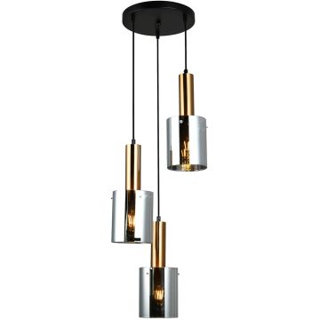 Italux SARDO PND-5581-3A-BRO+SG Függőlámpa 3x40W/E27 IP20