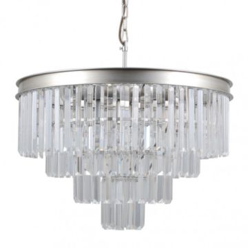 Italux VERDES PND-44372-8A-SLVR-BRW Függőlámpa 8x40W/E14 IP20