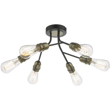 Dar Lighting REMY REM0654 Plafonlámpa 6x60W/E27