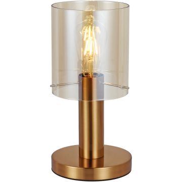 Italux SARDO TB-5581-1-BRO+AMB Asztali lámpa 1x40W/E27 IP20