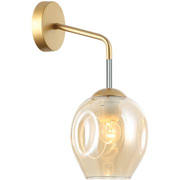 Italux BORGO WL-30843-1 GD+AMB Fali lámpa 1x40W/E27 IP20