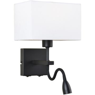 Italux NORTE WL-1122-2-BL-BM-RC-WH Fali lámpa 2x60W, 3W/E27, LED 3000K 350LM IP20