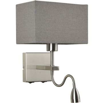 Italux NORTE WL-1122-2-BLSNRCG Fali lámpa 2x60W, 3W/E27, LED 3000K 350LM IP20