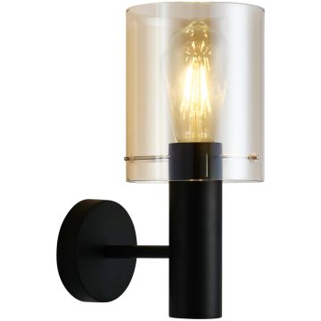 Italux SARDO WL-5581-1A-BK+AMB Fali lámpa 1x40W/E27 IP20