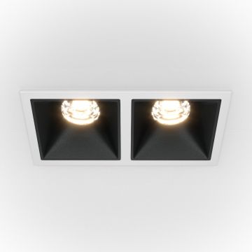 Maytoni ALFA LED DL043-02-10W4K-SQ-WB Beépíthető spotlámpa 2x20W/LED 4000K 1000LM IP20