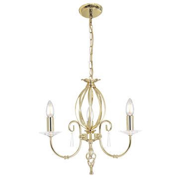 Elstead Lighting AEGEAN AG3-POL-BRASS Csillár 3x60W/E14