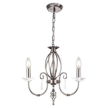 Elstead Lighting AEGEAN AG3-POL-NICKEL Csillár 3x60W/E14