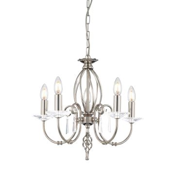 Elstead Lighting AEGEAN AG5-POL-NICKEL Csillár 5x60W/E14